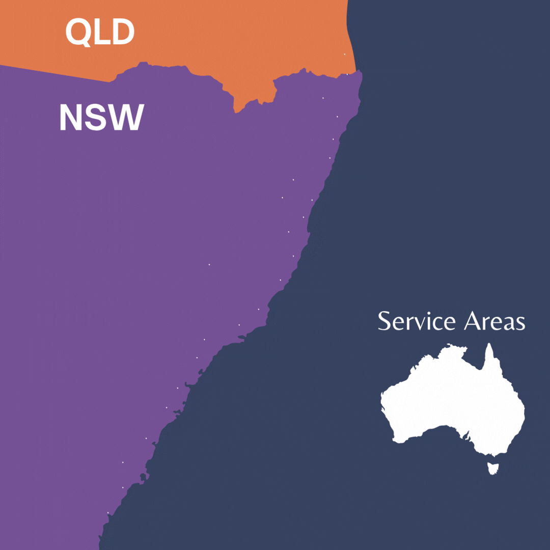 Service Areas Map